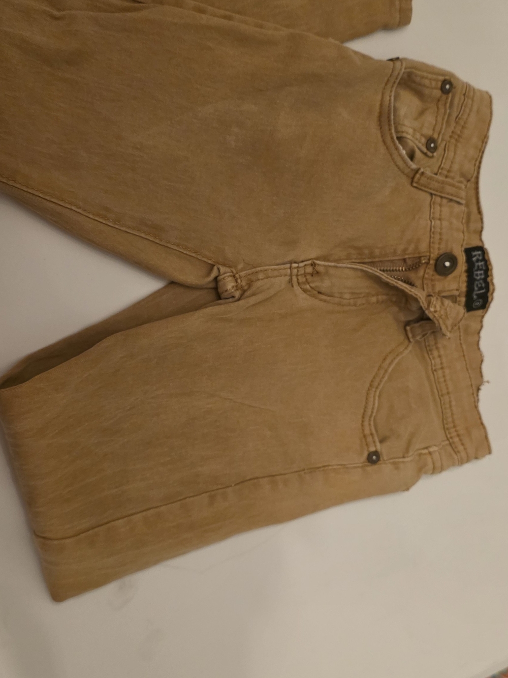 rebels Tan Kids Jeans